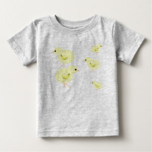 Camiseta Para Bebê Pintinho