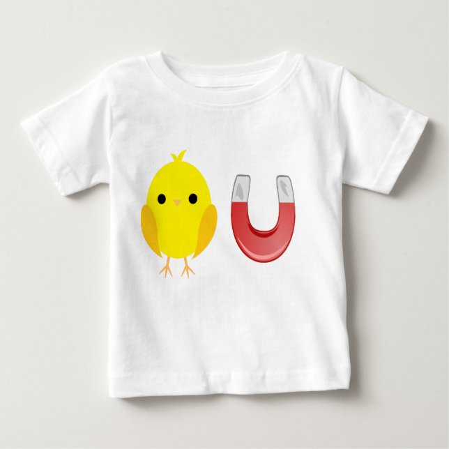 Camiseta Para Bebê Pintinho (Frente)