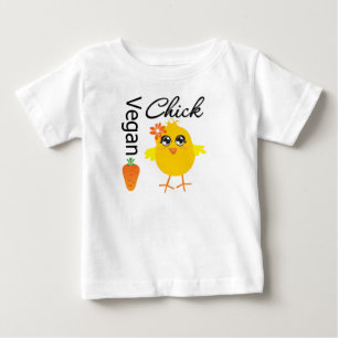 Camiseta Para Bebê Pintinho 2 do Vegan