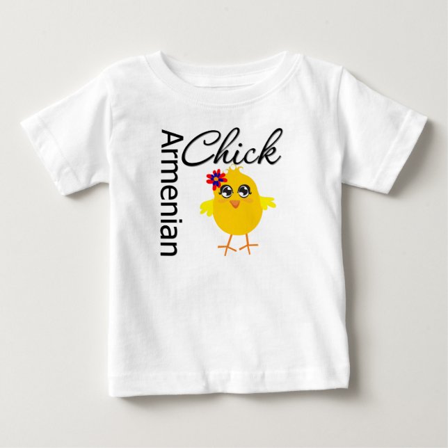 Camiseta Para Bebê Pintinho armênio (Frente)