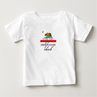 Camiseta Para Bebê pintinho da califórnia + bandeira
