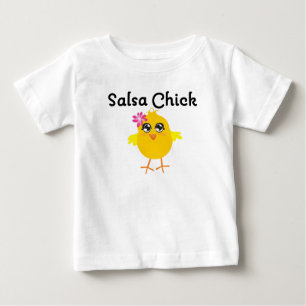 Camiseta Para Bebê Pintinho da salsa