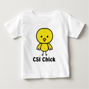 Camiseta Para Bebê Pintinho de CSI