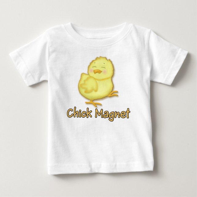 Camiseta Para Bebê Pintinho Magnet 2 (Frente)