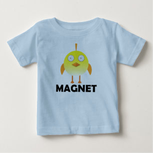 Camiseta Para Bebê Pintinho Magnet - Baby Fine Jersey T Shirt