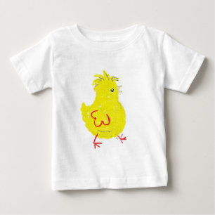 Camiseta Para Bebê Pintinho pequeno