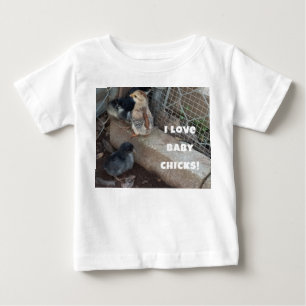 Camiseta Para Bebê Pintinhos