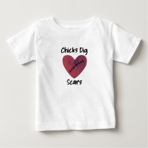 Camiseta Para Bebê Pintinhos de cicatrizes
