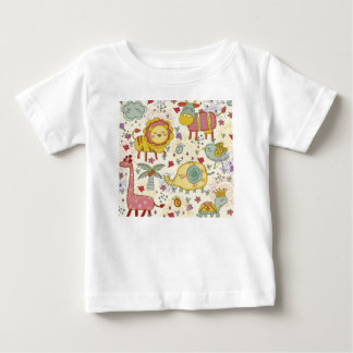 Camiseta Para Bebê pintura animal