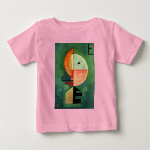 Camiseta Para Bebê Pintura de Abstrato para Cima do Kandinsky