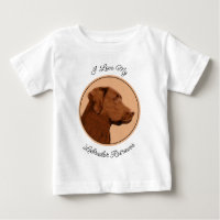 Pintura de Labrador Retriever (Chocolate) - Arte C
