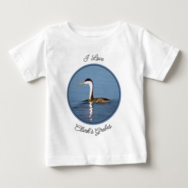 Camiseta Para Bebê Pintura em forma de esfregão de Clark - Arte de pá (Frente)