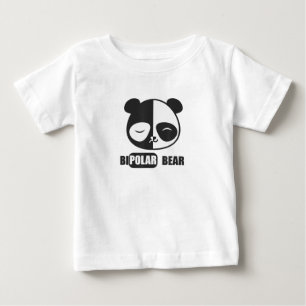 Camiseta Para Bebê Pintura Engraçada De Urso Polar Para Amante de os