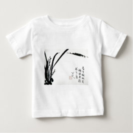 Camiseta Para Bebê Pinturas aquarelas antigas chinesas