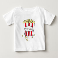 Pipoca de Cinema Divertido no Balde Branco Vermelh