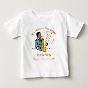 Camiseta Para Bebê Piquenique da família de Williams - t-shirt