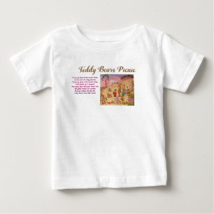 Camiseta Para Bebê "Piquenique do Ursinho"