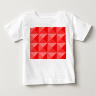 Camiseta Para Bebê Pirâmides Vermelhas