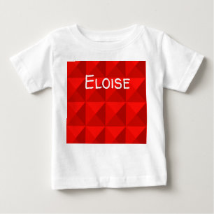 Camiseta Para Bebê Pirâmides Vermelhas da Apple Candy