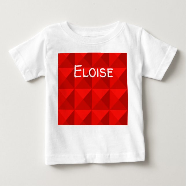 Camiseta Para Bebê Pirâmides Vermelhas da Apple Candy (Frente)