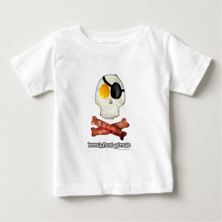Camiseta Para Bebê Pirata de café da manhã...