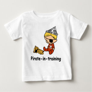 Camiseta Para Bebê Pirata no t-shirt do bebê do treinamento