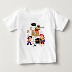 Camiseta Para Bebê Piratas