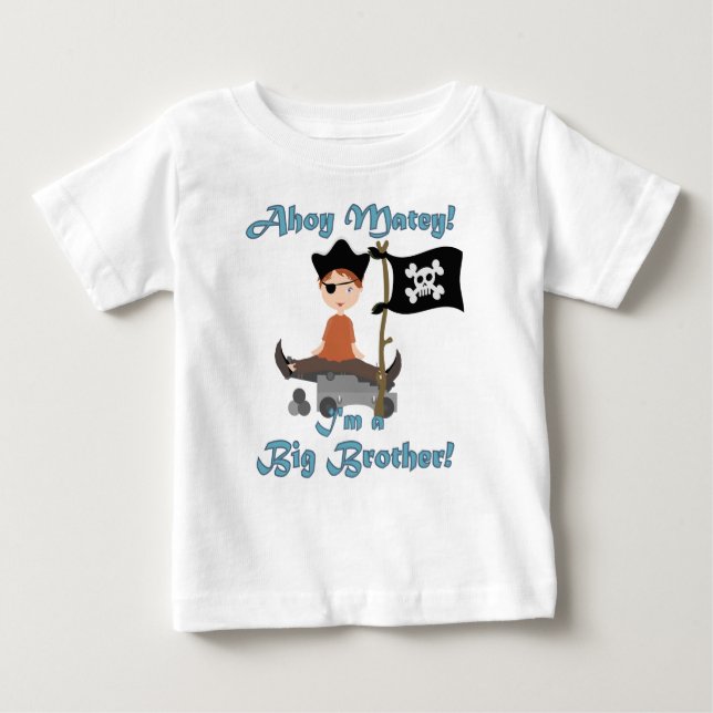 Camiseta Para Bebê Pirate Big Brother (Frente)