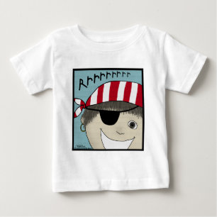 Camiseta Para Bebê Pirate Boy Rrrrrr