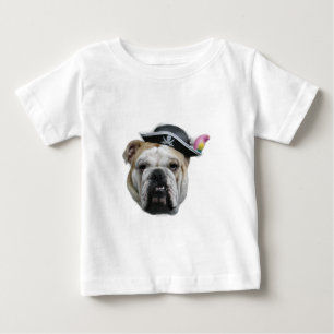 Camiseta Para Bebê Pirate Bulldog