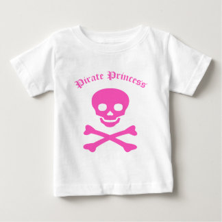 Camiseta Para Bebê Pirate Princess Crossbones