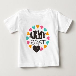 Camiseta Para Bebê Pirralho do exército