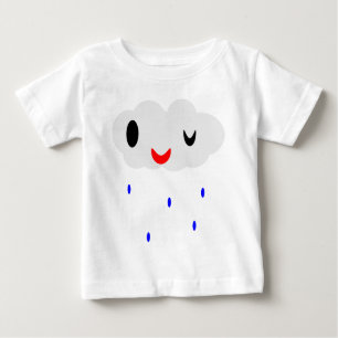 Camiseta Para Bebê Piscar os olhos de chuva