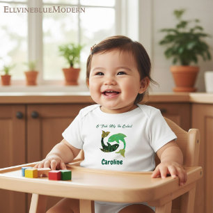Camiseta Para Bebê Pisces Personalizado Impressionista para Crianças 