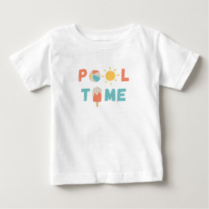 Camiseta Para Bebê piscina. Bebês - Litas e T-Shirts