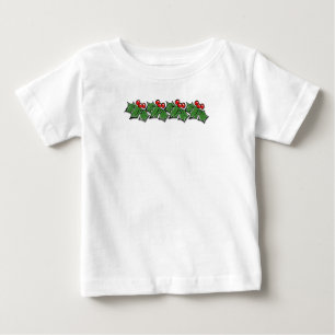 Camiseta Para Bebê Pista do azevinho