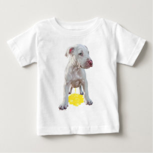 Camiseta Para Bebê Pit Bull Puppy Pidddles OOPS Shirt