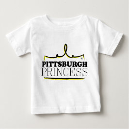 Camiseta Para Bebê Pittsburgh Princesa