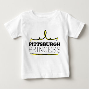 Camiseta Para Bebê Pittsburgh Princesa