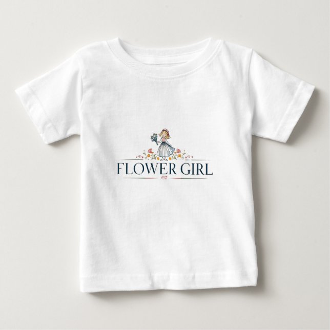 Camiseta Para Bebê Pixie Flower Girl (Frente)