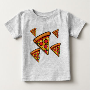 Camiseta Para Bebê Pizza Friday Design - Baby Fine Jersey T Shirt