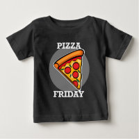 Pizza Friday Design - Baby Fine Jersey T Shirt