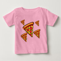 Pizza Friday Design - Baby Fine Jersey T Shirt