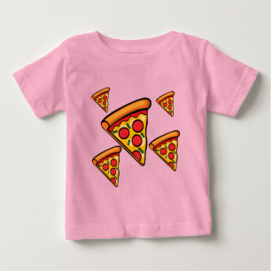 Camiseta Para Bebê Pizza Friday Design - Baby Fine Jersey T Shirt