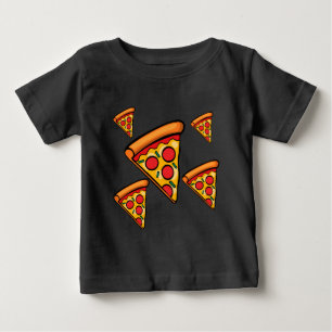 Camiseta Para Bebê Pizza Friday Design - Baby Fine Jersey T Shirt