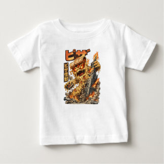 Camiseta Para Bebê Pizza Kaiju – The Cheesy Destruction