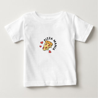 Camiseta Para Bebê Pizza Mania
