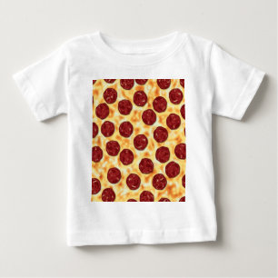 Camiseta Para Bebê Pizza Pepperoni