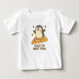 Camiseta Para Bebê Pizza Slide Champion – Penguin on a Slice 