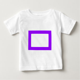 Camiseta Para Bebê Placa 7X5 com Dentro redondo que contém transp rox